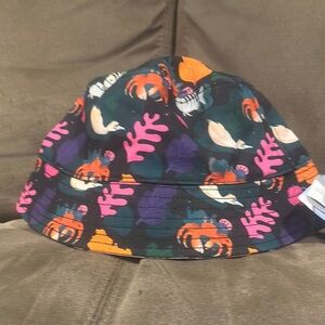 NWT Colorful Adult Reversible Bucket Hat. Little Mermaid theme.